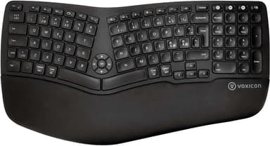 Voxicon Wireless Ergokeyboard E902 Black Trådløs Nordisk