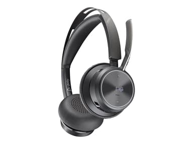 HP Voyager Focus 2 UC MS Teams No Stand Headset USB-A via Bluetooth adapter Optimeret til MS Teams Stereo Sort