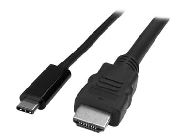 Startech USB-C to HDMI Adapter ulkoinen videoadapteri 2m USB Type-C HDMI Musta