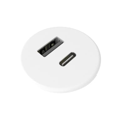 Kondator Powerdot Micro 1xUSB-A & 1xUSB-C Charging 5V 3A White 