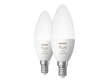 Philips Hue White and Color Ambiance 5.3W B39 2-Pak 