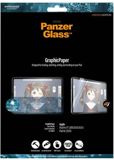 Panzerglass Graphic Paper iPad Air 10.9" (4th gen) iPad Air 10.9" (5th gen) iPad Pro 11" (2nd gen) iPad Pro 11" (3rd gen) iPad Pro 11" (4th gen)