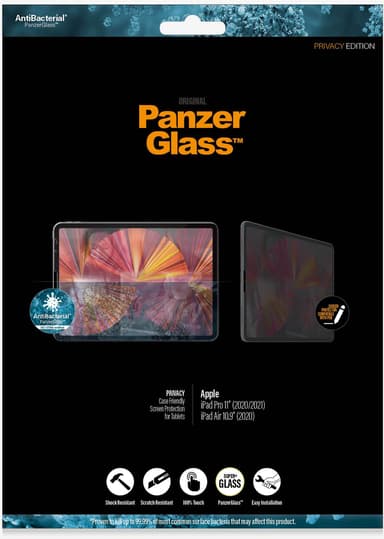 Panzerglass Privacy iPad Air 10.9" iPad Air 10.9" (5th gen) iPad Pro 11" (2nd gen) iPad Pro 11" (3rd gen) iPad Pro 11" (4th gen)