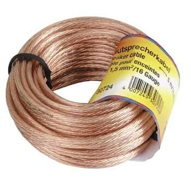 Hama SPEAKER CABLE 2X1.5/5M 5m Uisoleret ledning Uisoleret ledning 
