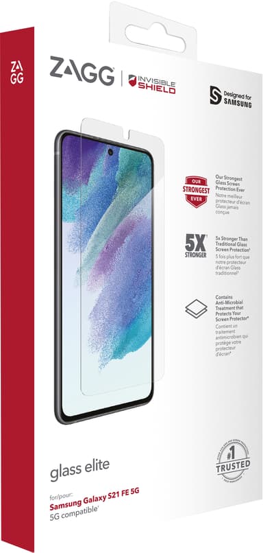 Zagg Invisibleshield Glass Elite+ Samsung Galaxy S21 Fe Samsung Galaxy S21 FE