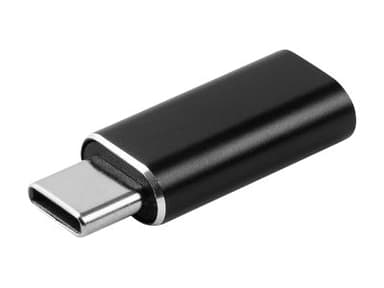 Microconnect Lightning till USB-C-adapter Svart