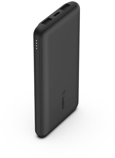 Belkin 3-Port Power Bank + USB-A to USB-C Cable 10000mAh Musta
