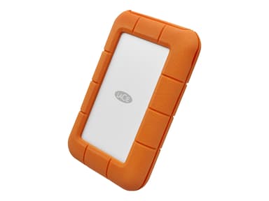 LaCie Rugged USB-C 1TB Oransje Sølv 