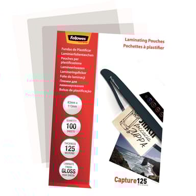 Fellowes Lamineringsficka 125mic 83x113mm 100st 