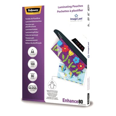 Fellowes Lamineringsficka 80mic A4 100st 