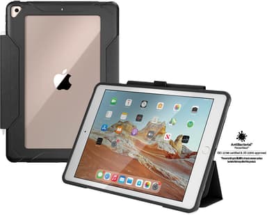 Panzerglass Rugged Flip Cover iPad 7th gen iPad 8th gen iPad 9th gen iPad Air 10,5" Gjennomsiktig Svart