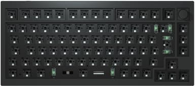 Keychron Q1 Knob Barebone Carbon Black Langallinen Pohjoismaat Musta 