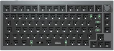 Keychron Q1 Knob Barebone Space Grey Kabling Nordisk Tastatur