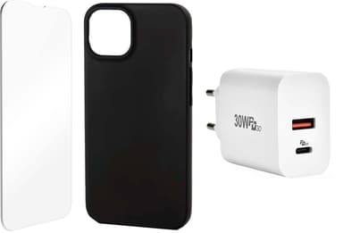 Cirafon Starterskit met oplader/glas/hoesje iPhone 13 Pro Zwart