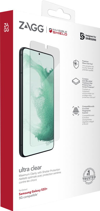 Zagg InvisibleShield Ultra Clear+ - Schermbeschermer voor mobiele telefoon - self healing Samsung Galaxy S22+