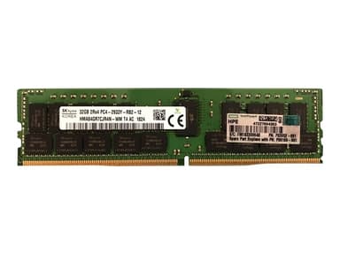 HPE 32GB (1X32GB) 2RX4 PC4-2933Y-R SMARTKIT- (Outlet-vare klasse 2) 32GB 2933MHz DDR4 SDRAM DIMM 288-PIN