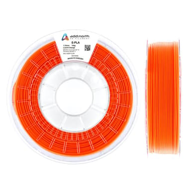 Addnorth E-PLA – 1,75 mm – 750 g Selvlysende Orange 