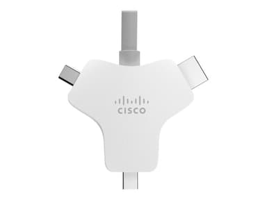 Cisco Multi-head 2.5m HDMI-tyyppi A (vakio) HDMI + Mini DisplayPort + USB Type-C Hopea