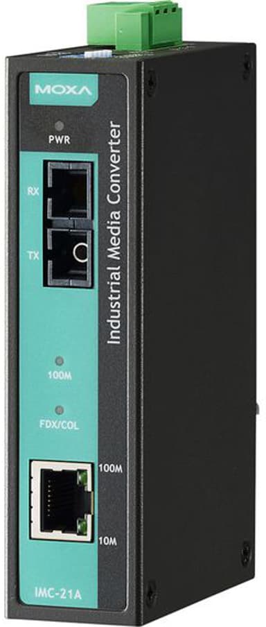 Moxa IMC-21A-M-SC Fibermediekonverterare SC RJ-45
