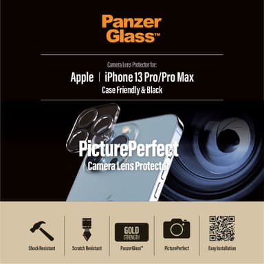 Panzerglass PicturePerfect Camera Lens Protector for iPhone 13 Pro/iPhone 13 Pro Max Apple - iPhone 13 Pro,
Apple - iPhone 13 Pro Max