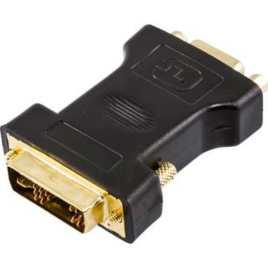 Deltaco Adapter DVI-A Hane VGA Hona 15 pin HD D-Sub (HD-15) Hona 12+5 pin analog DVI Hane