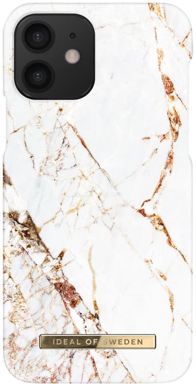 iDeal of Sweden Fashion Case iPhone 12 iPhone 12 Pro Carrara gold Kullansävyinen kohokuvioitu logo