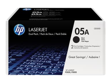 HP Toner Svart - LJ P2033/P2035/P2036/P2037/P2055 2-Pack 