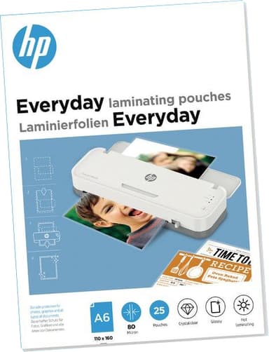 HP Everyday-laminointipussit 80mic A6 25 kpl 