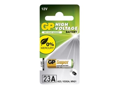 GP Ultra Alkaline LRVO8/A23/V23GA/MN21 12V 1-Pack 