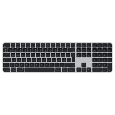 Apple Magic Keyboard Touch ID & Num Black Keys (2022) #Dk Trådløs Dansk Sort Sølv 