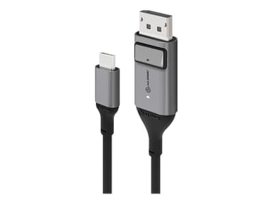 Alogic Ultra 2m DisplayPort USB Type-C Harmaa Musta