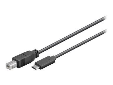 Microconnect - USB-kaapeli 1m USB C USB B Musta