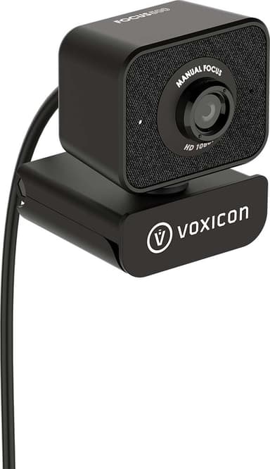 Voxicon Webcam 1080P Pro USB Verkkokamera Musta