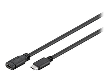 Microconnect - USB extension cable 1.5m USB C USB C Musta