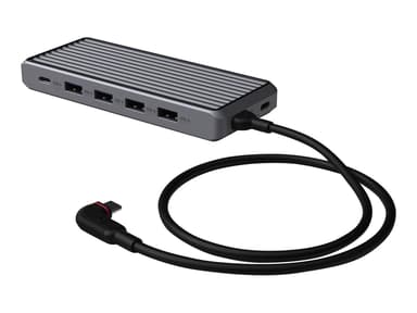 Unisynk 10 Port Dual Screen Hub USB-C Mini-dockningsenhet 