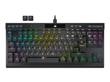 Corsair CHAMPION Series K70 RGB TKL Kabelansluten Nordisk Svart 
