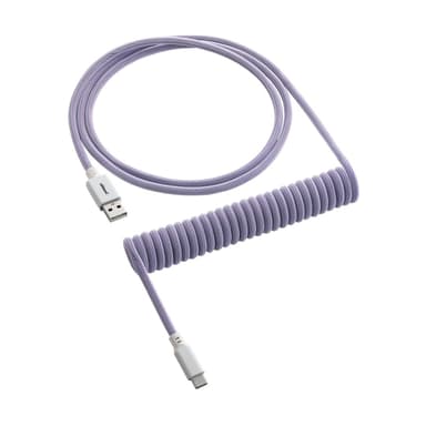 CableMod Classic Coiled Cable - Rum Raisin 1.5m USB A USB C Musta