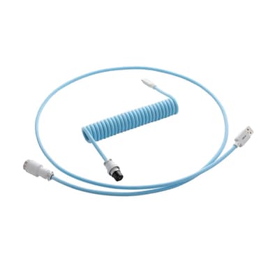 CableMod Pro Coiled Cable - Blueberry Cheesecake 1.5m USB A USB C