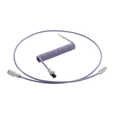 CableMod Pro Coiled Cable - Rum Raisin 1.5m USB A USB C Purppura