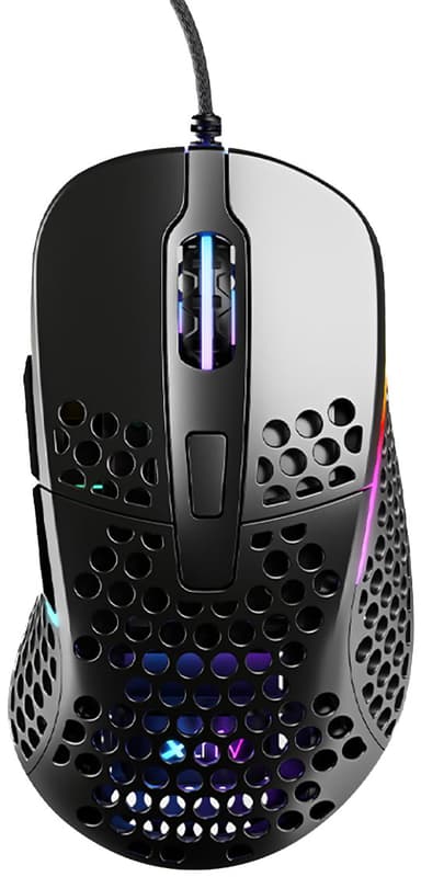 Xtrfy M4 RGB Gaming Mouse Black Kablet 16,000dpi Mus Svart 