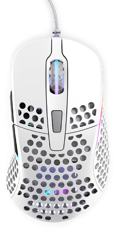 Xtrfy M4 RGB Gaming Mouse White Kabelansluten 16,000dpi Mus Vit