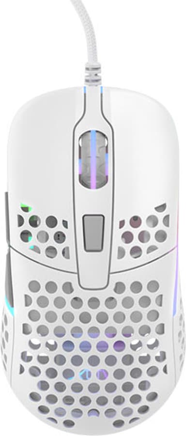 Xtrfy M42 RGB Gaming Mouse White Kabelansluten 16,000dpi Mus Vit 