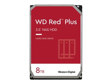 WD Red Plus 8Tt 3.5" 5640kierrosta/min Serial ATA-600