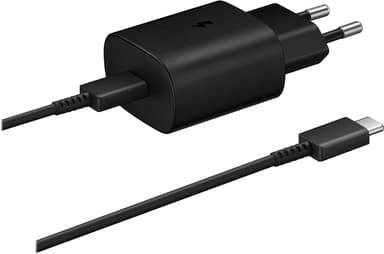 Samsung Wall Charger 25W + USB-C Cable 1m Musta