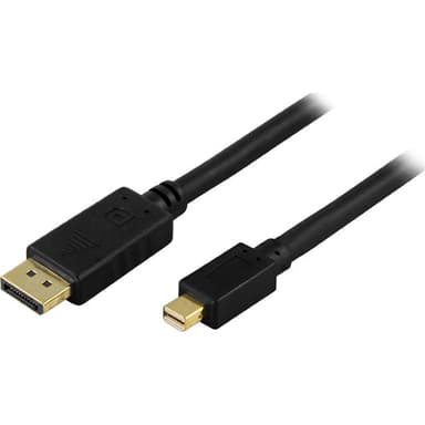 Deltaco Displayport -Kaapeli 2m DisplayPort Mini DisplayPort Musta