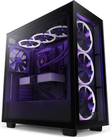 NZXT H7 Elite Matte Black Mid Tower Case Musta 