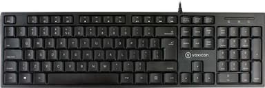 Voxicon Wired Slim Keyboard ISO International Langallinen Yhdysvaltain englanti kansainv. Näppäimistö
