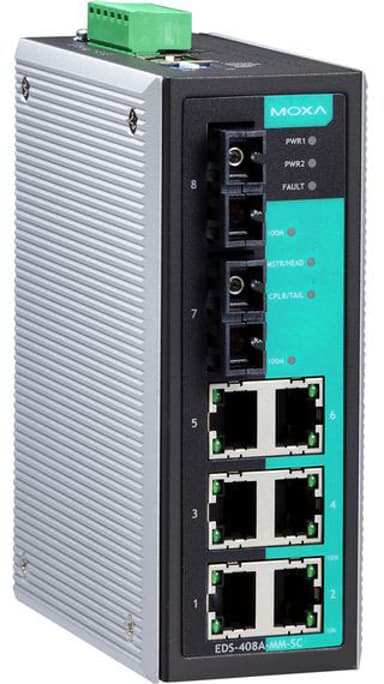 Moxa EDS-408A Industrial Managed 8-Port Ethernet Switch 