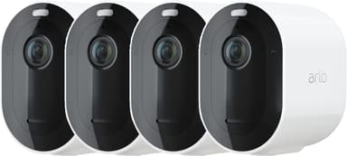 Arlo Pro 4 Trådløst sikkerhetskamera Hvit 4-Pack 