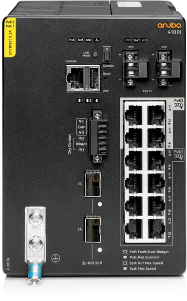 HPE Aruba 4100i 8G 2SFP PoE 360W Switch 
